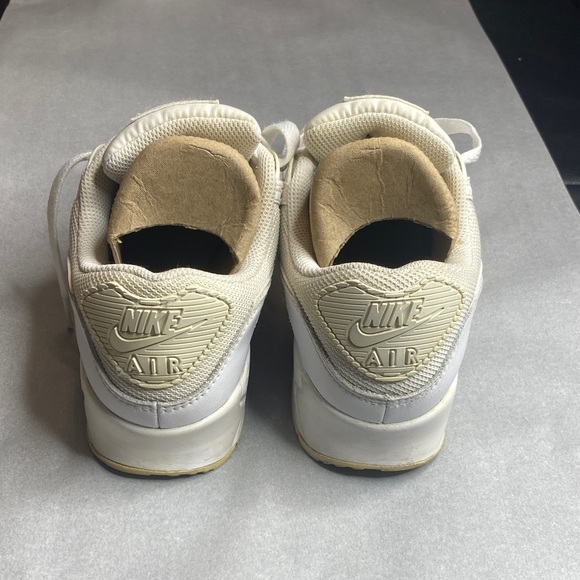 Nike Air Max 90 Recraft Triple White 2020 Size 7.5 - Picture 3 of 6